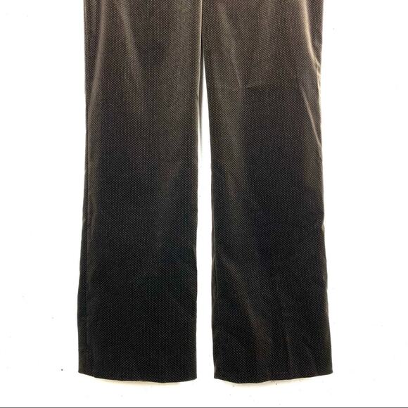 Bernard Zins Velvet Mini Polka Dot Dress Pants Brown Size XS - Picture 7 of 8